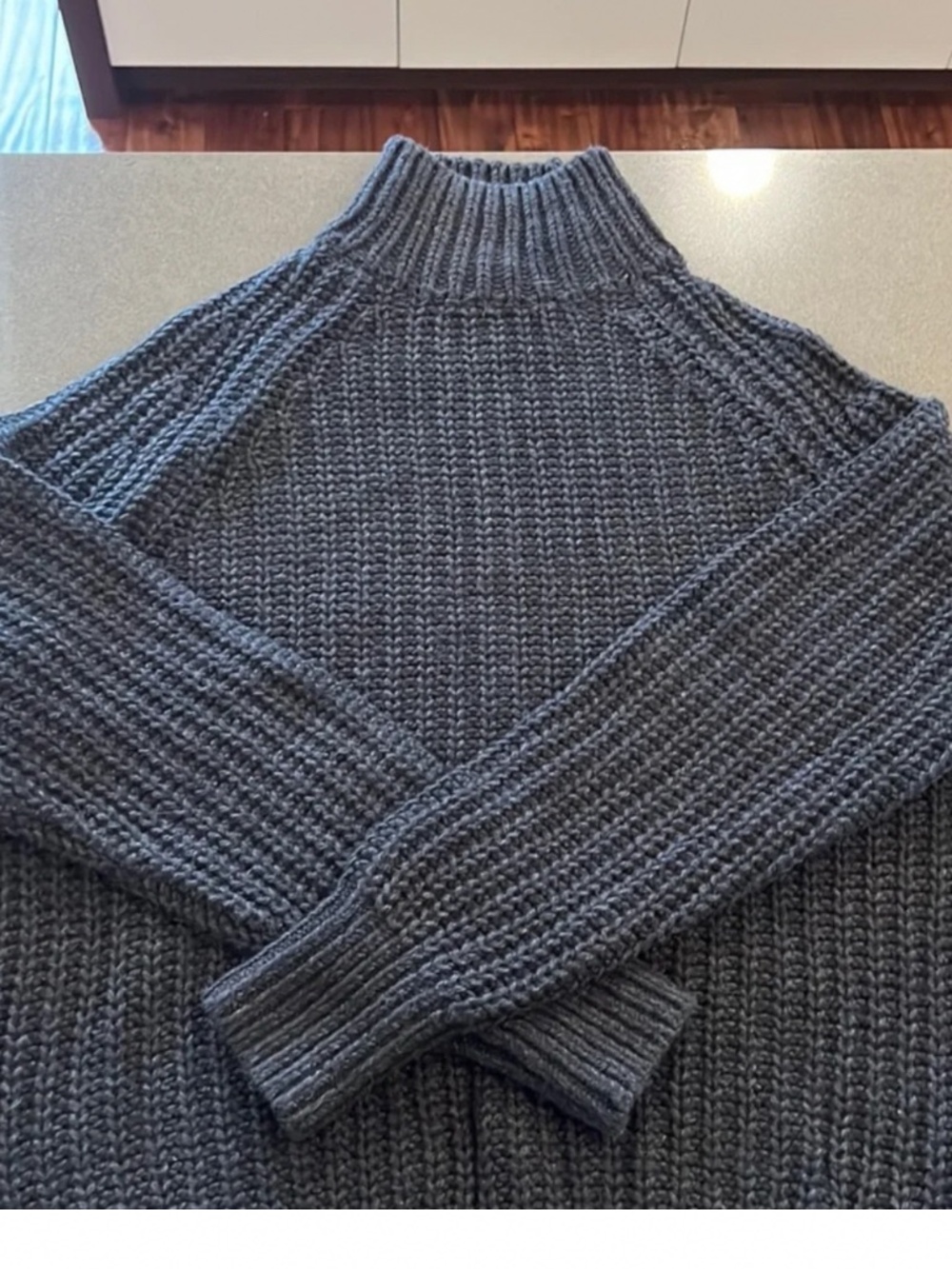 🩷 cozy thick alpaca blend charcoal mockneck 💕💕💕
